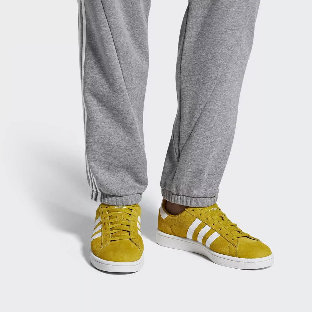 Adidas Campus Tenis Amarillos Para Hombre (MX-76758)
